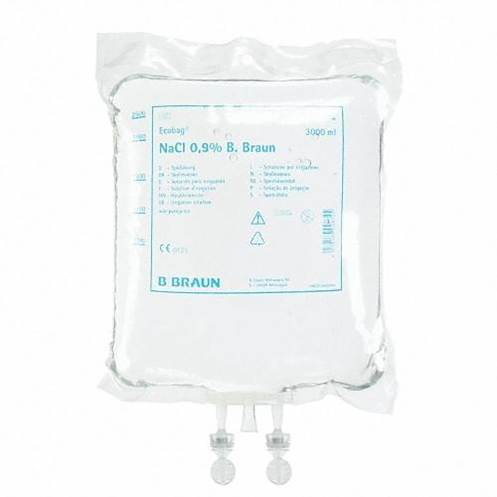Skyllevæske NaCl 0,9% 2x5000ml Ecobag