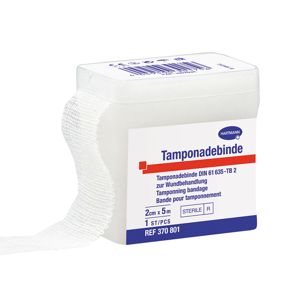 Tamponadebind steril 1 cm, 5 m pakke