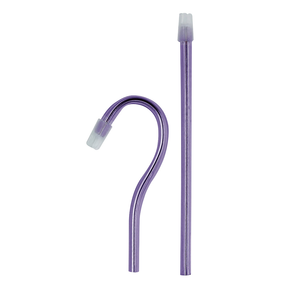 Fleksible spytopsugere lilla, 100 stk.