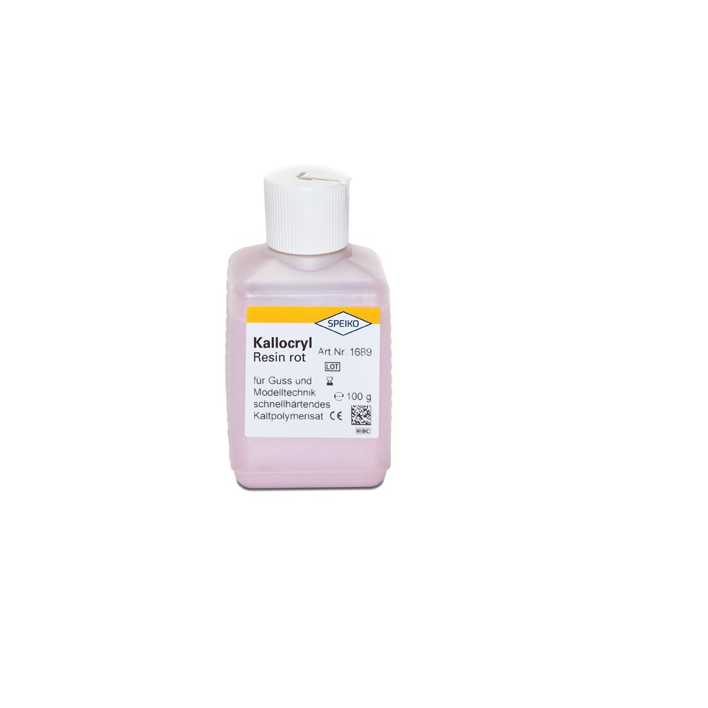 Kallocryl Harpiks rød pulver 100g