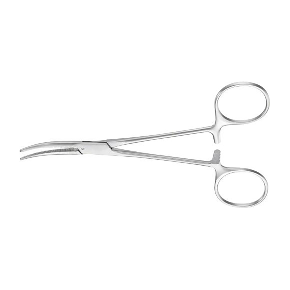 Arteriënklem Crile gebogen 140 mm St