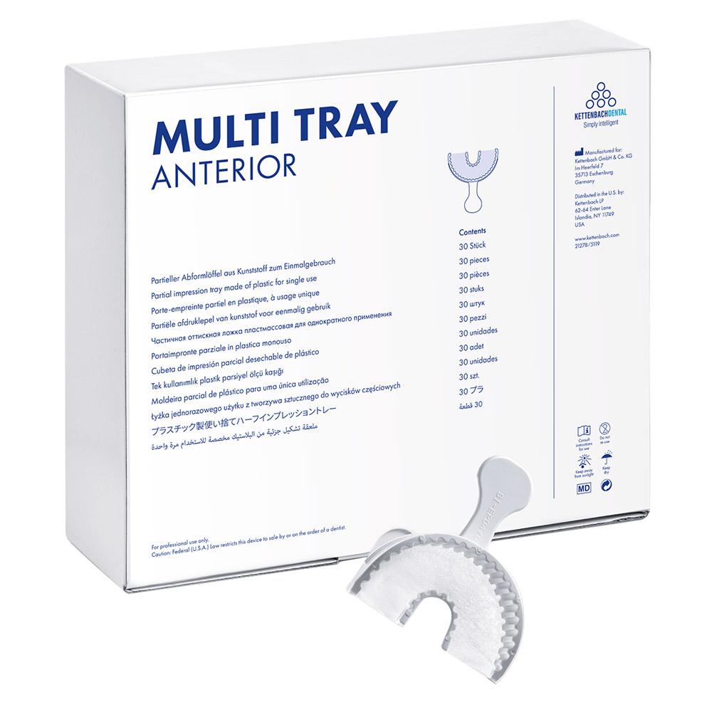 Multi Tray Afdruklepel Anterior, 30 stuks