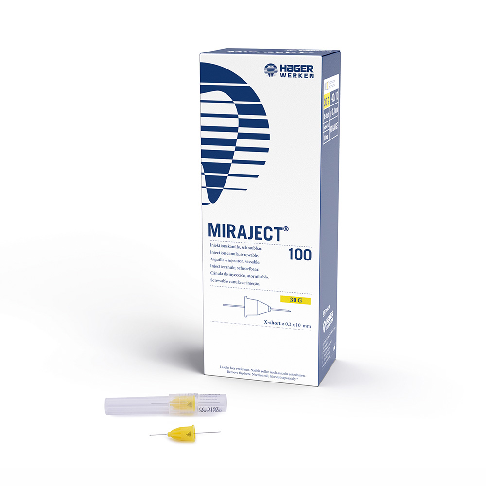 Miraject canules G30 0,3 x 10 mm, 100 stuks