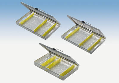 Zeefbak 273 x 176 x 30 mm plat met inzetstuk (3 ribben), stuk