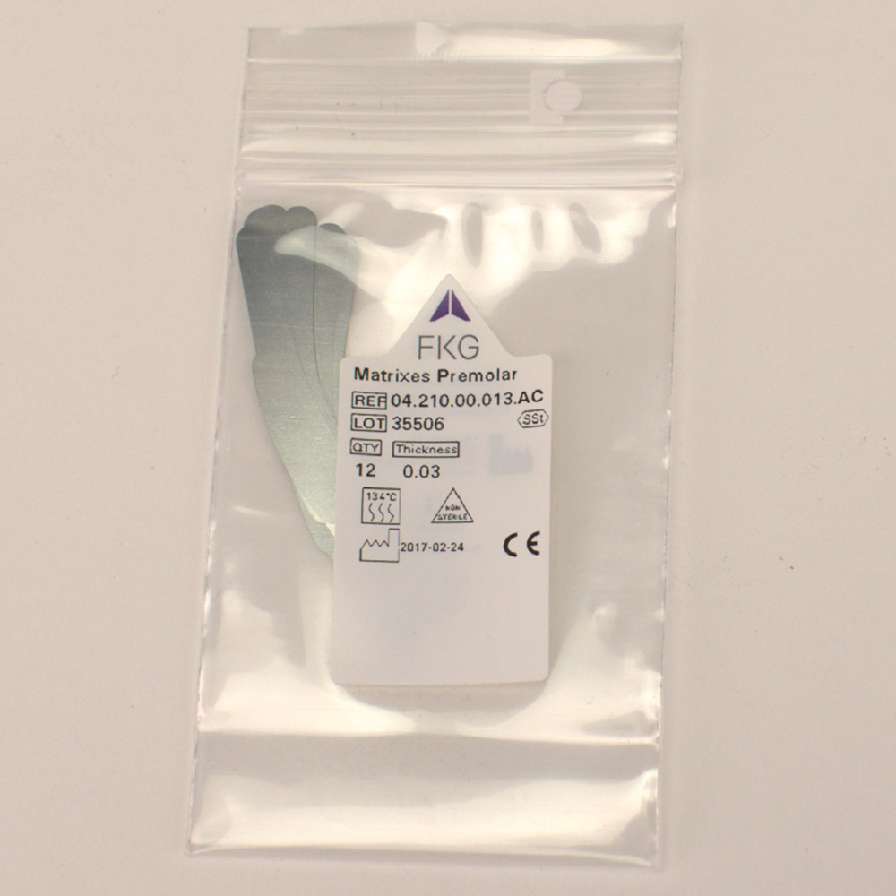 Matrijzen FKG 210ET staal 0,03, 12 stuks