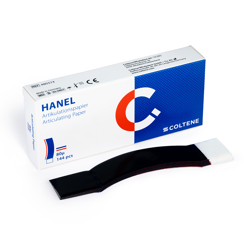Artikulations-Papier blauw/rood C-Form, 144 Vel