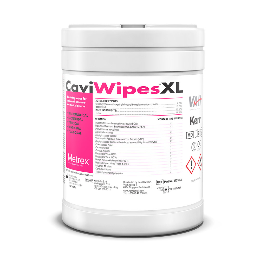 CaviWipes XL-doekjes 22,9 x 30,5 cm 12 x 65 stuks