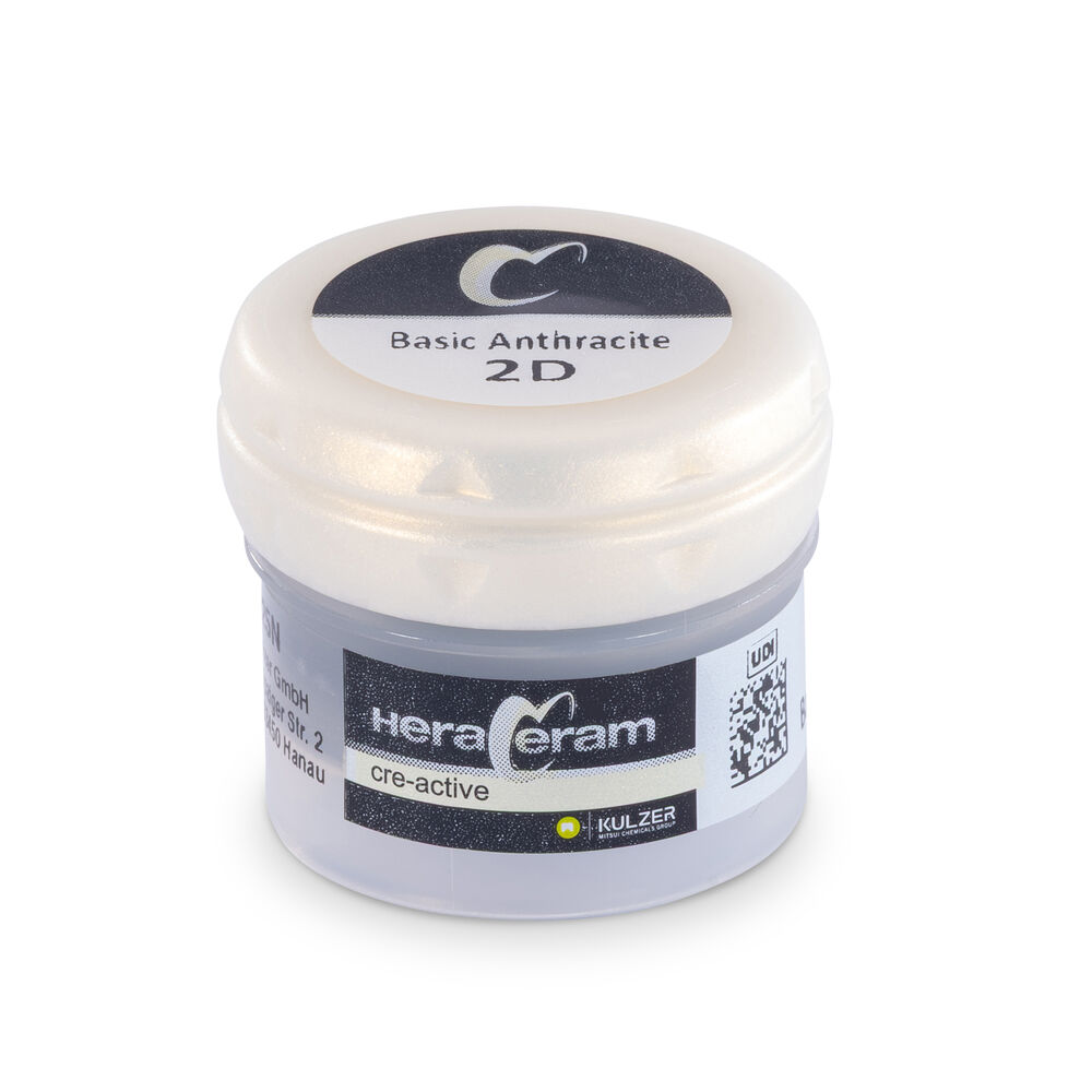 HeraCeram cre-active 2D Malverf Basic antraciet, 2 ml