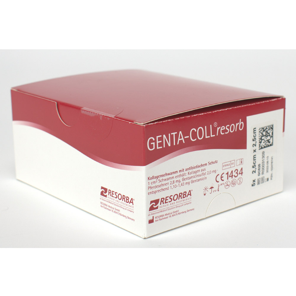 Genta-Coll 2,5 x 2,5 cm, 5 stuks