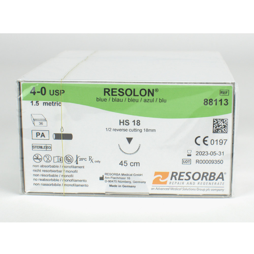 Resolon HS-18 4/0 blauw 1,5 36st