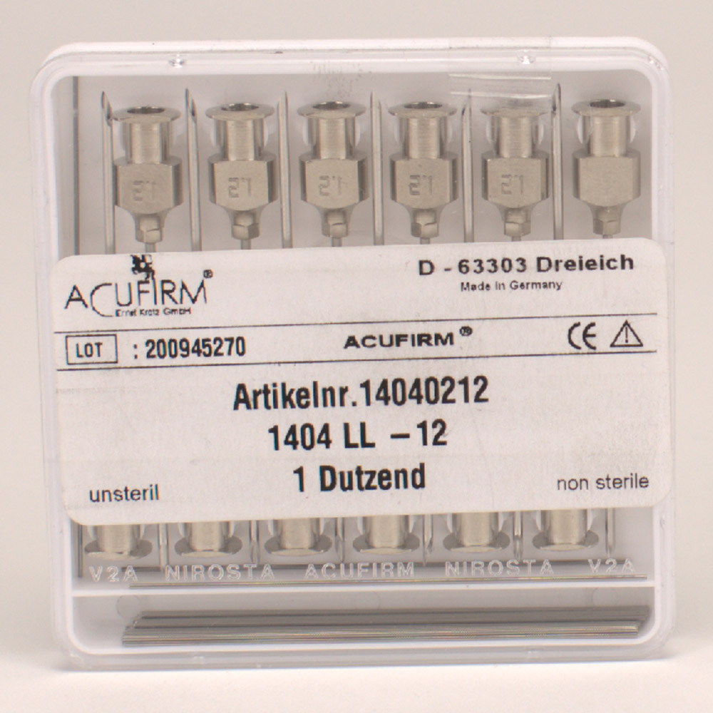 Acufirm Kanülen 1404LL/12, 12 stuks