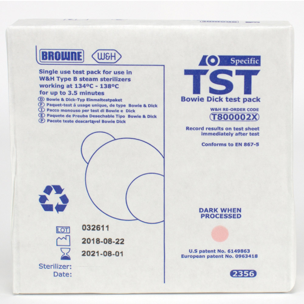 Bowie & Dick Testkit, 2 x 10 stuks