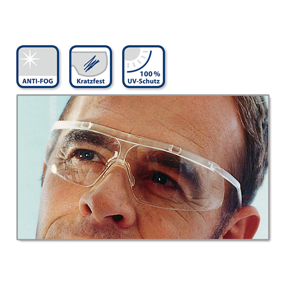 Veiligheidsbril iSpec SLF UV crystal/transparant, stuk