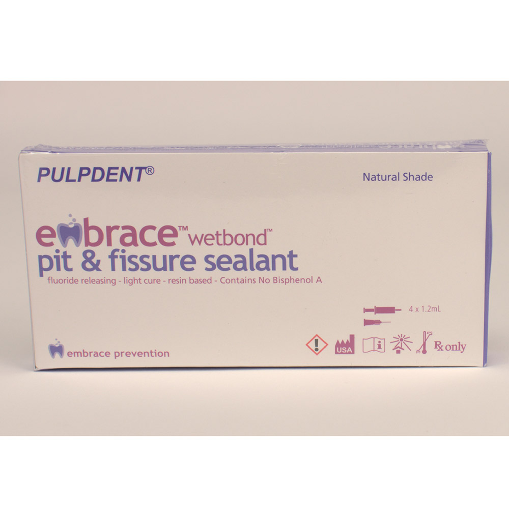 Embrace Wetbond Pit & Fissure Seal, 4 x 1,2 ml spuit