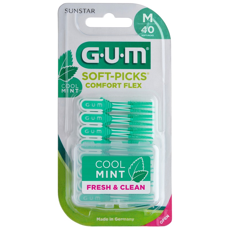 GUM Soft-Picks Comfort Flex mint medium, 40 stuks