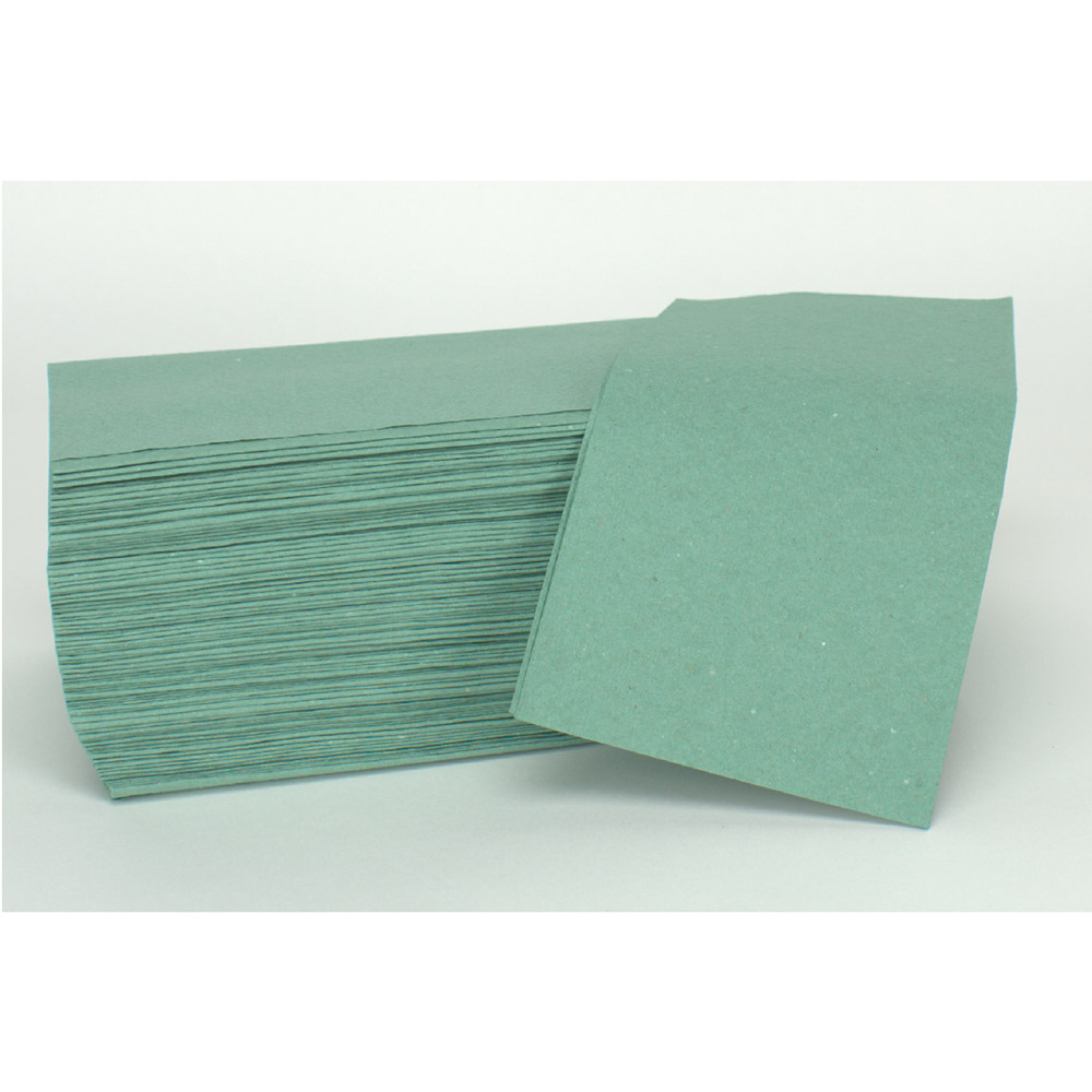 Wegwerphanddoek groen 25 x 23 cm, 5000 stuks