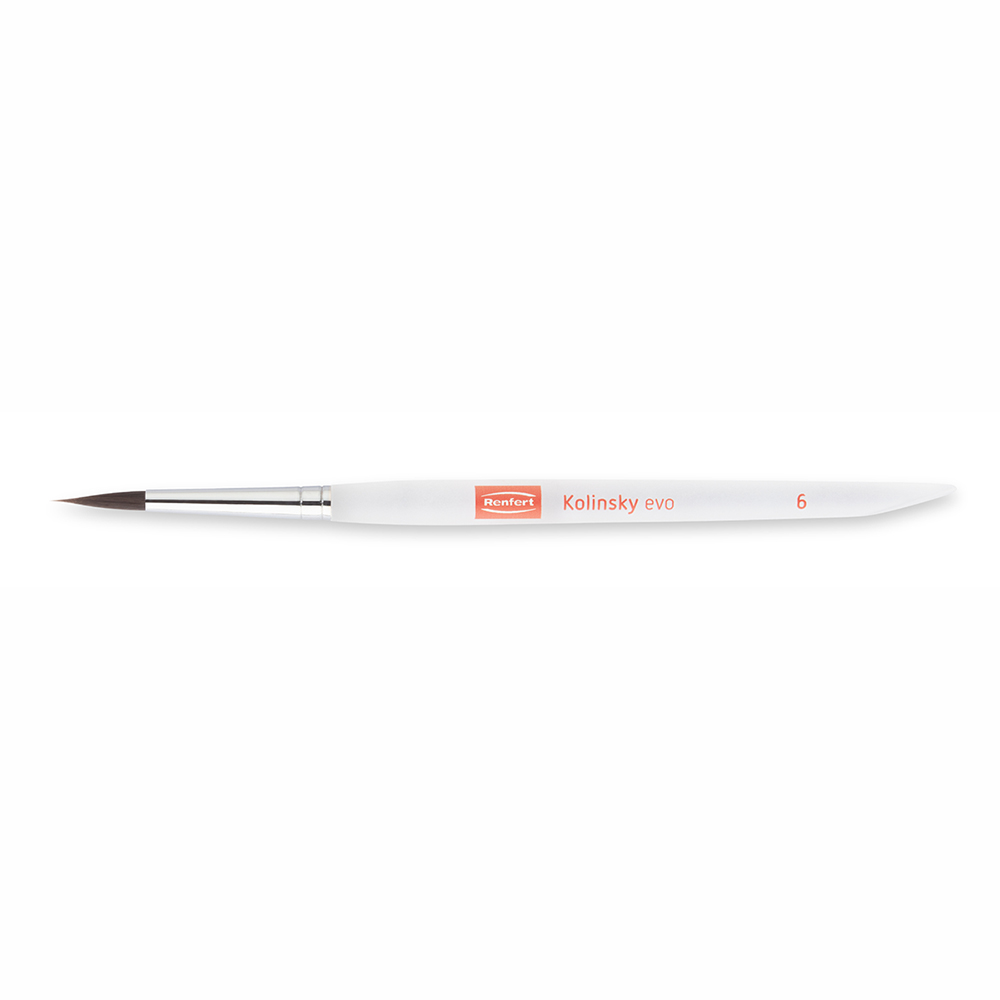 Kolinsky evo penseel maat 6, 2 stuks