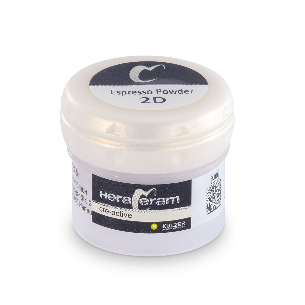 HeraCeram cre-active 2D Malverf Opaak Espresso Poeder, 3 g
