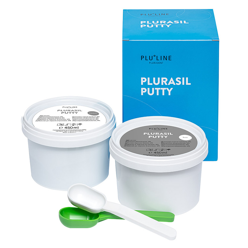 PLURASIL PUTTY blauw-groen, 2x450ml