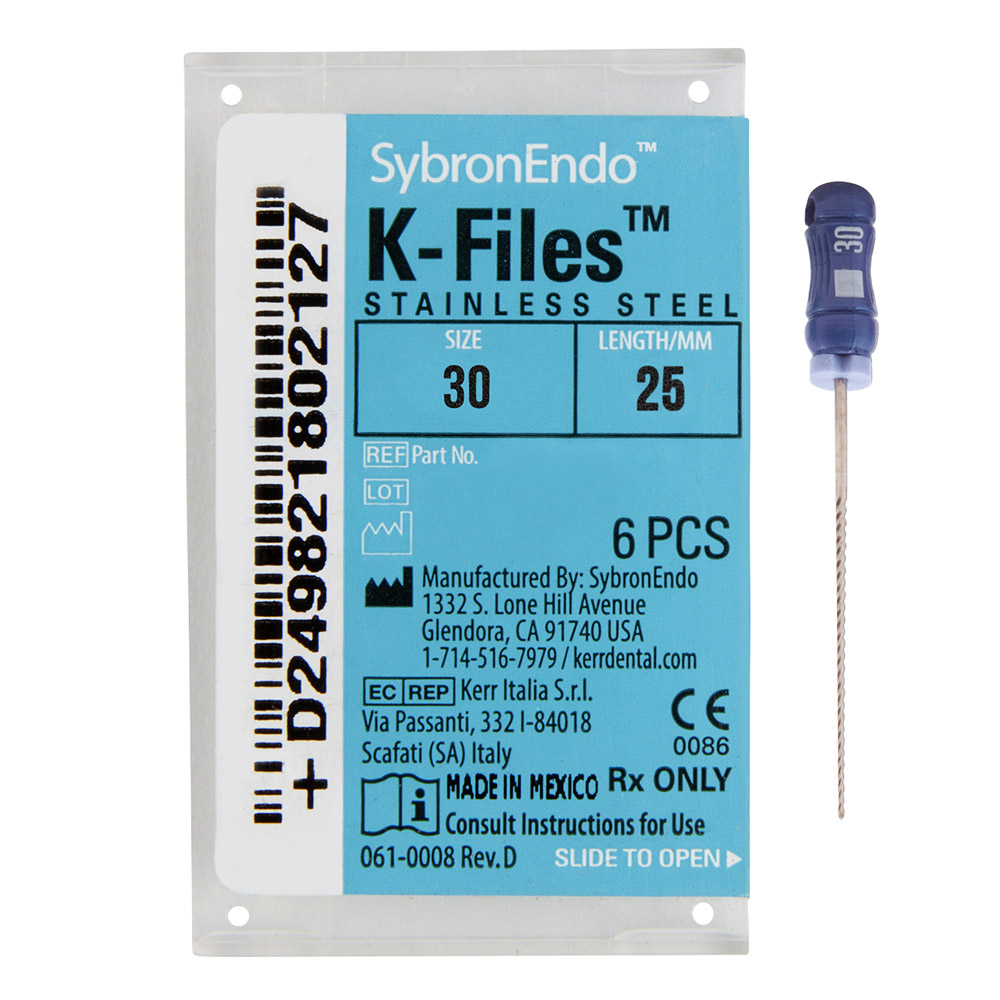 K-Vijlen 030 25 mm, 6 stuks