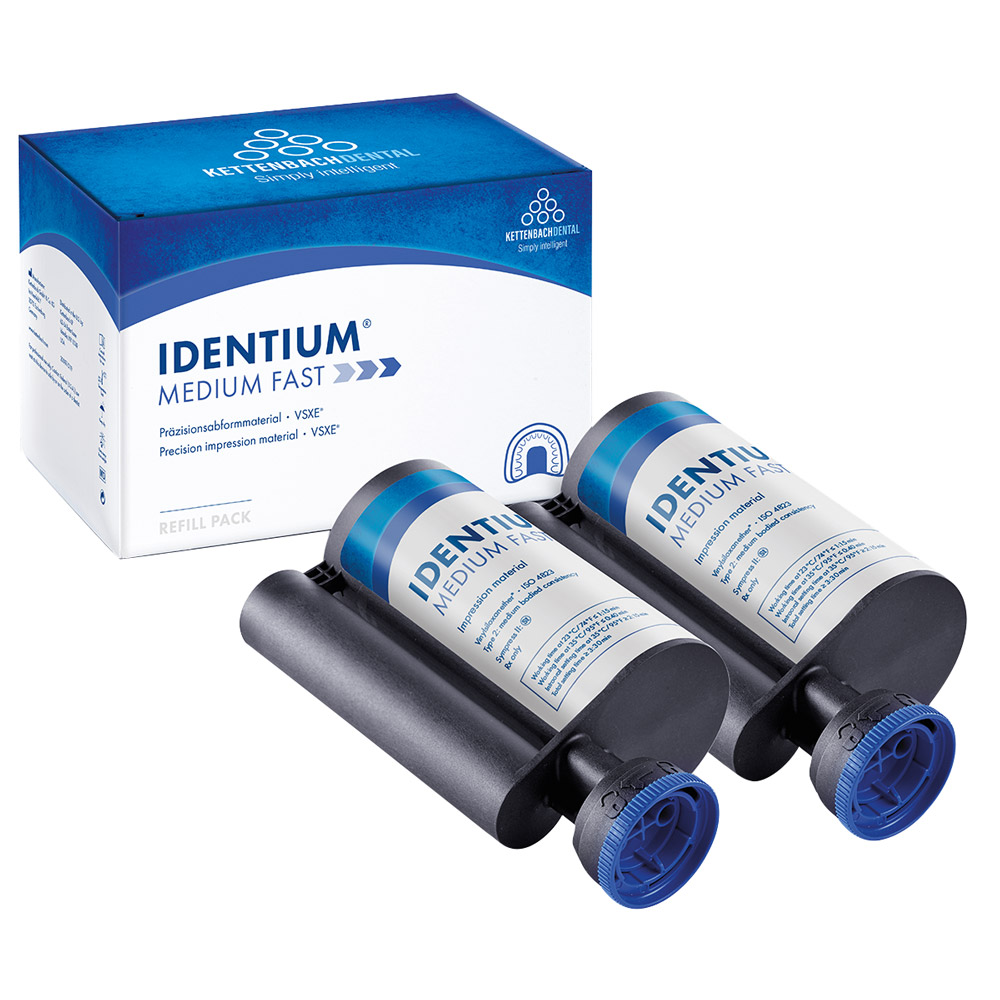 Identium Medium Fast Patroon, 2 x 380 ml Refill