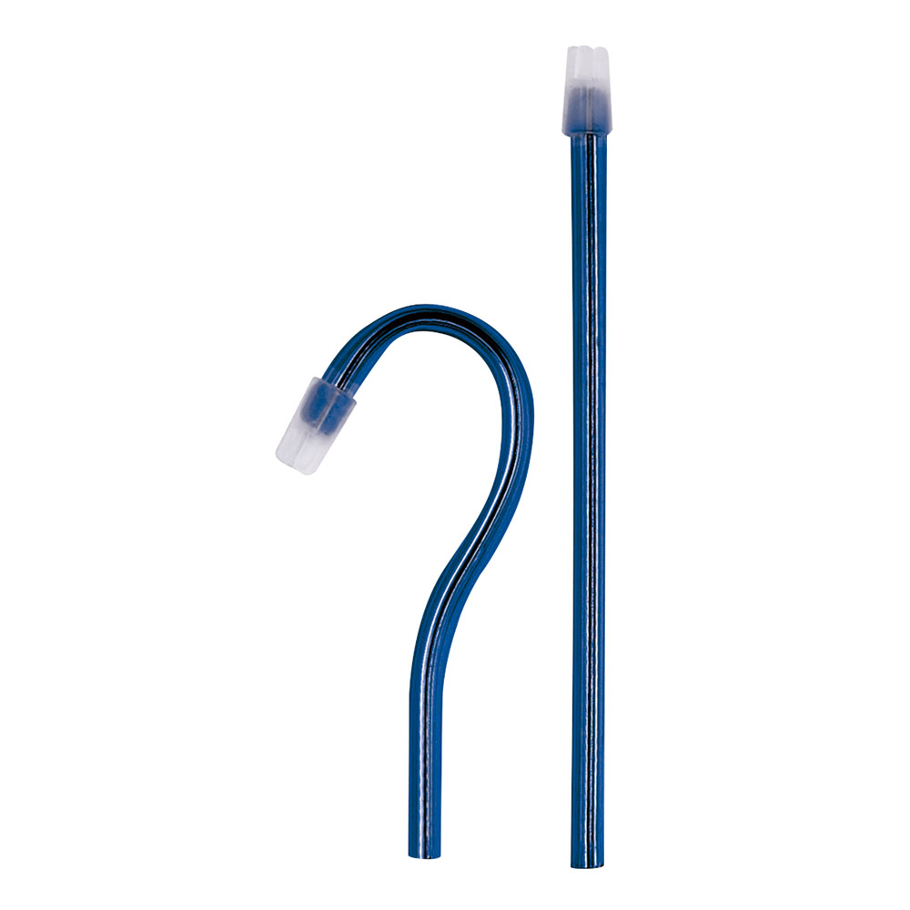 Flexibele speekselsauger blauw, 100 stuks