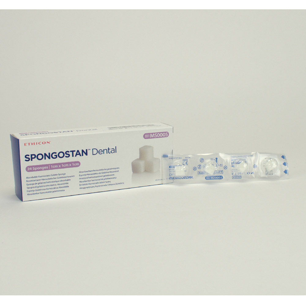 Spongostan 10 x 10 x 10 mm, 24 stuk