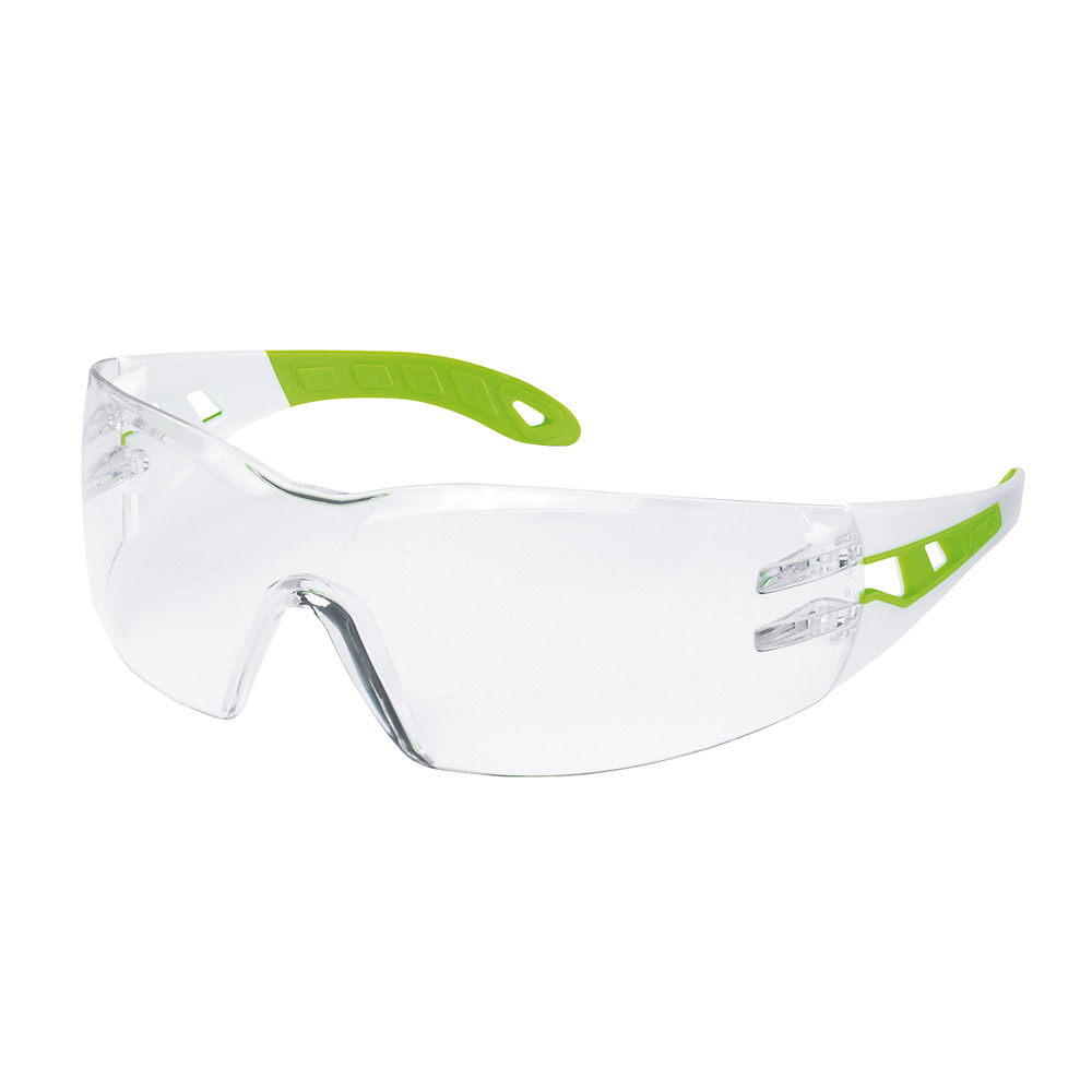 veiligheidsbril Uvex iSpec Pure Fit small wit/groen, stuk
