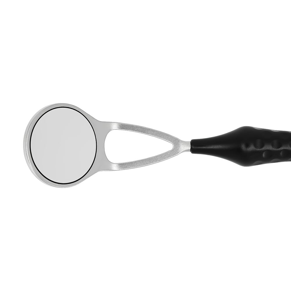 Mondspiegel MEGAretract Rhodium 4 vlak SS, 6 stuks