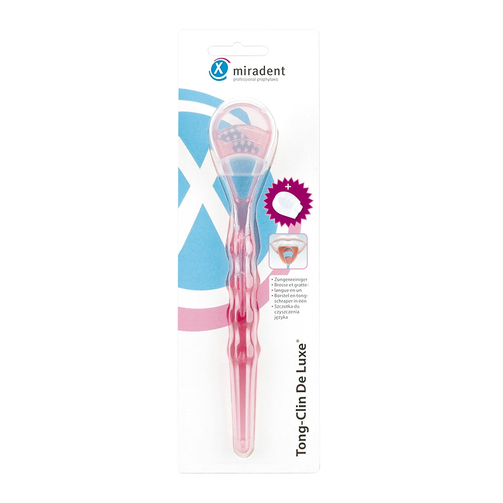 Tong Clin De Luxe roze-transparant, stuk