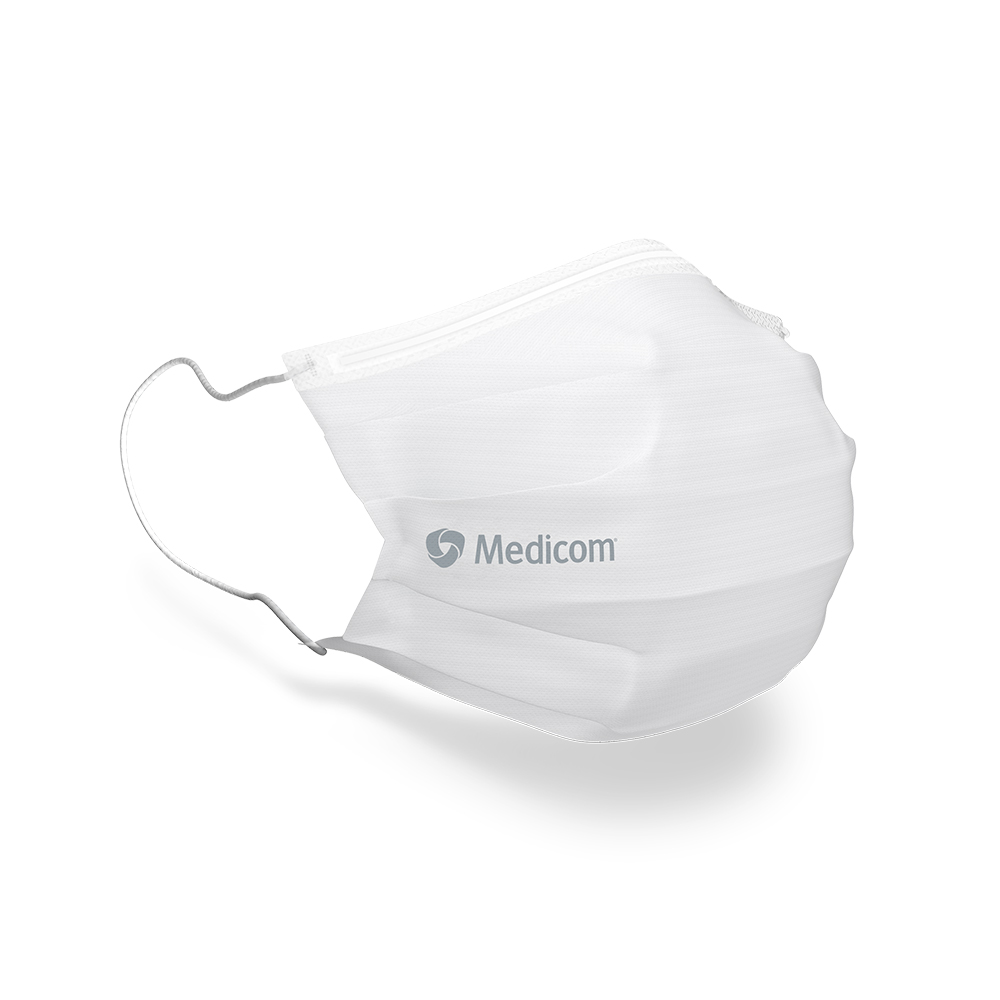SafeMask Standard met oorlussen Type IIR wit, 50 stuks