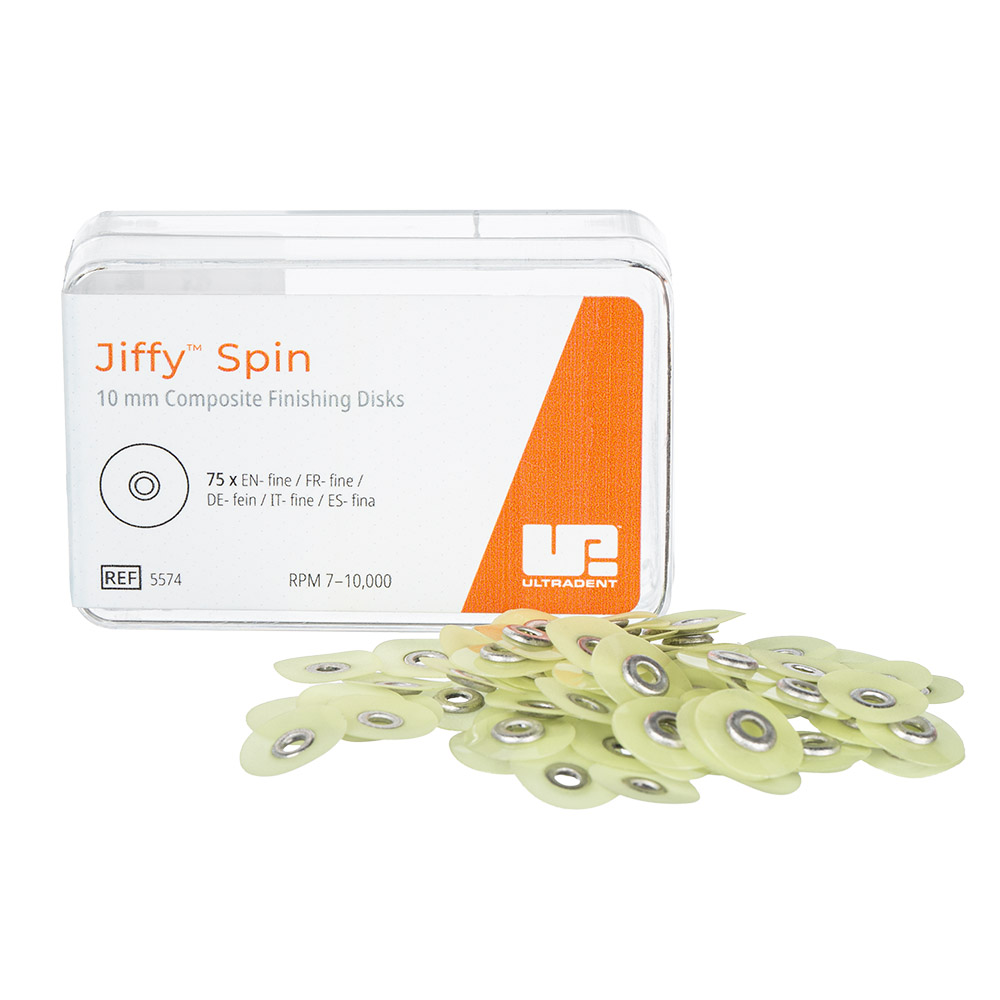 Jiffy Spin Disk 10 mm fijn geel, 75 stuks