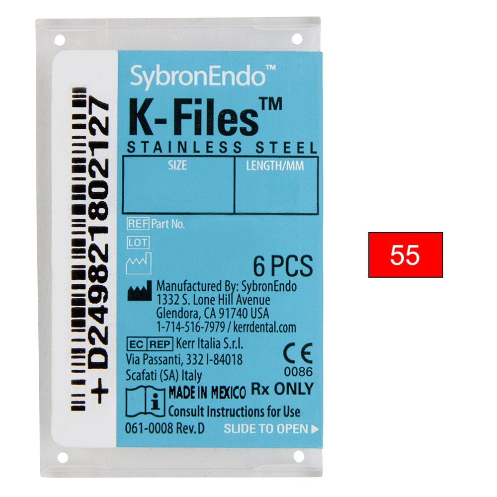 K-Vijlen 055 25 mm, 6 stuks