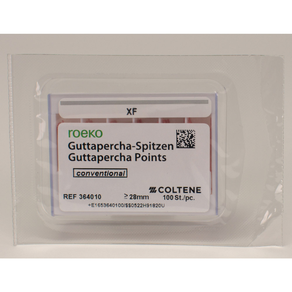 Guttaperchaspitsen conventioneel roze xf, 100 stuks