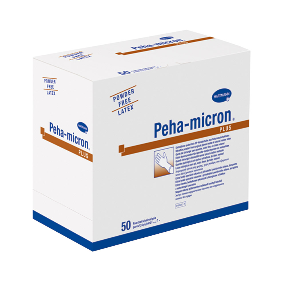 Peha-Micron Plus Handschoenen poedervrij steriel mt.7,5, 50 Paar