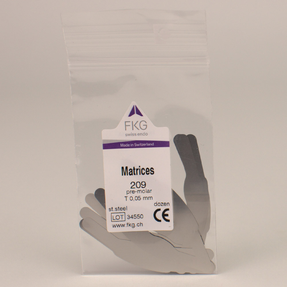 Matrijzen FKG 209T Staal 0,05, 12 stuks