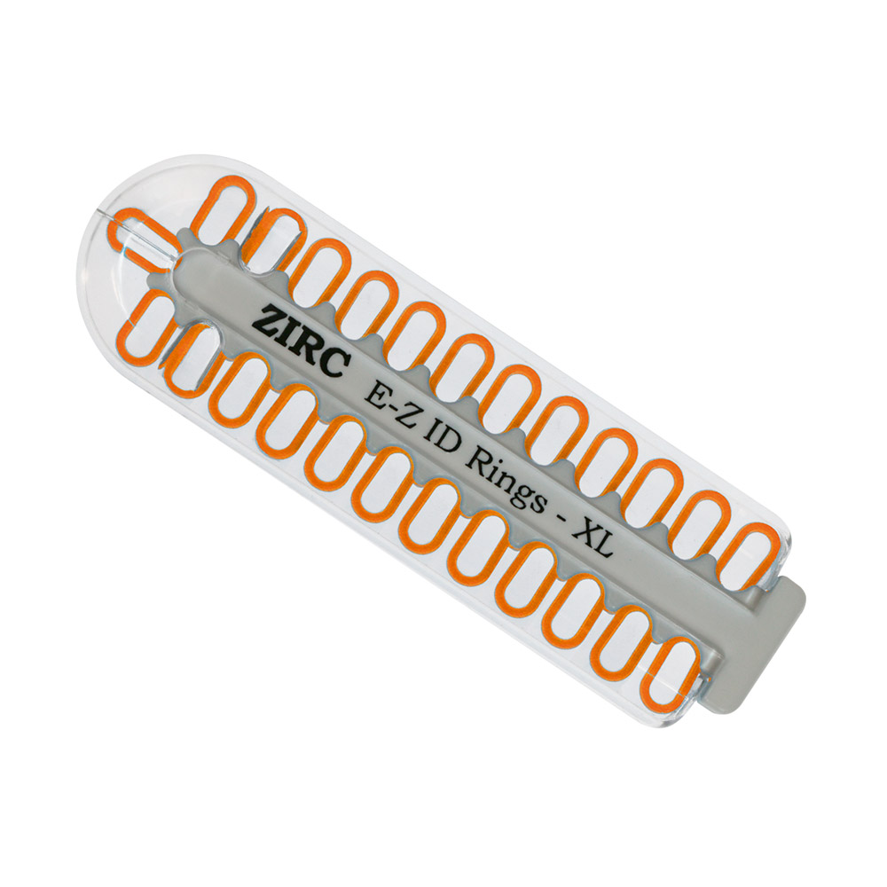 EZ-ID-ring extra groot neonoranje, per 25 stuks