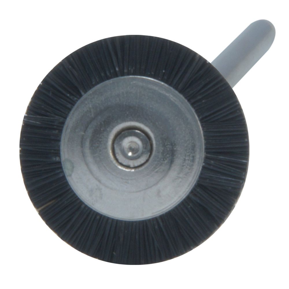 Mini-borstel Chungking 16 mm zwart, 12 stuks