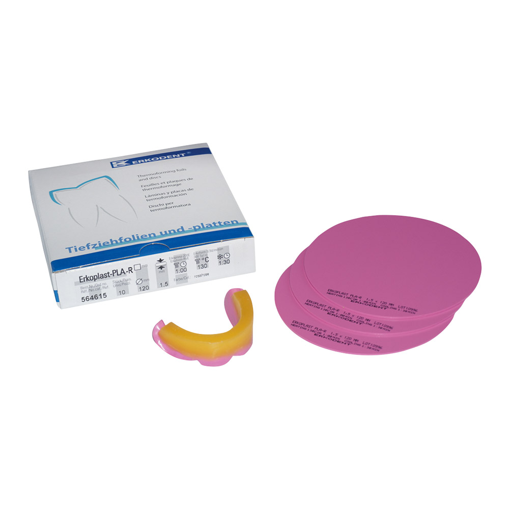 Erkoplast PLA-R Dieptrekfolie 120 x 1,50 mm roze, 50 stuks