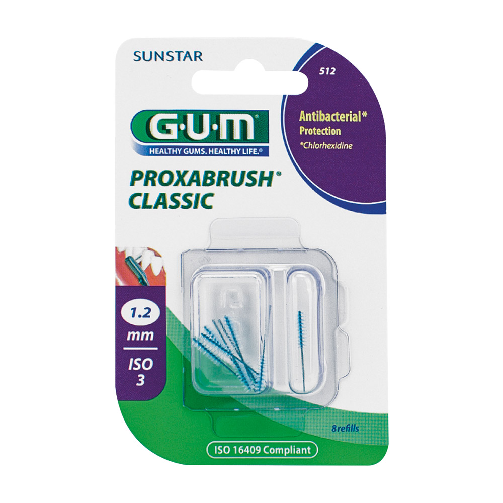 GUM Proxabrush Classic 1,2 mm kegelvormig, 8 stuks