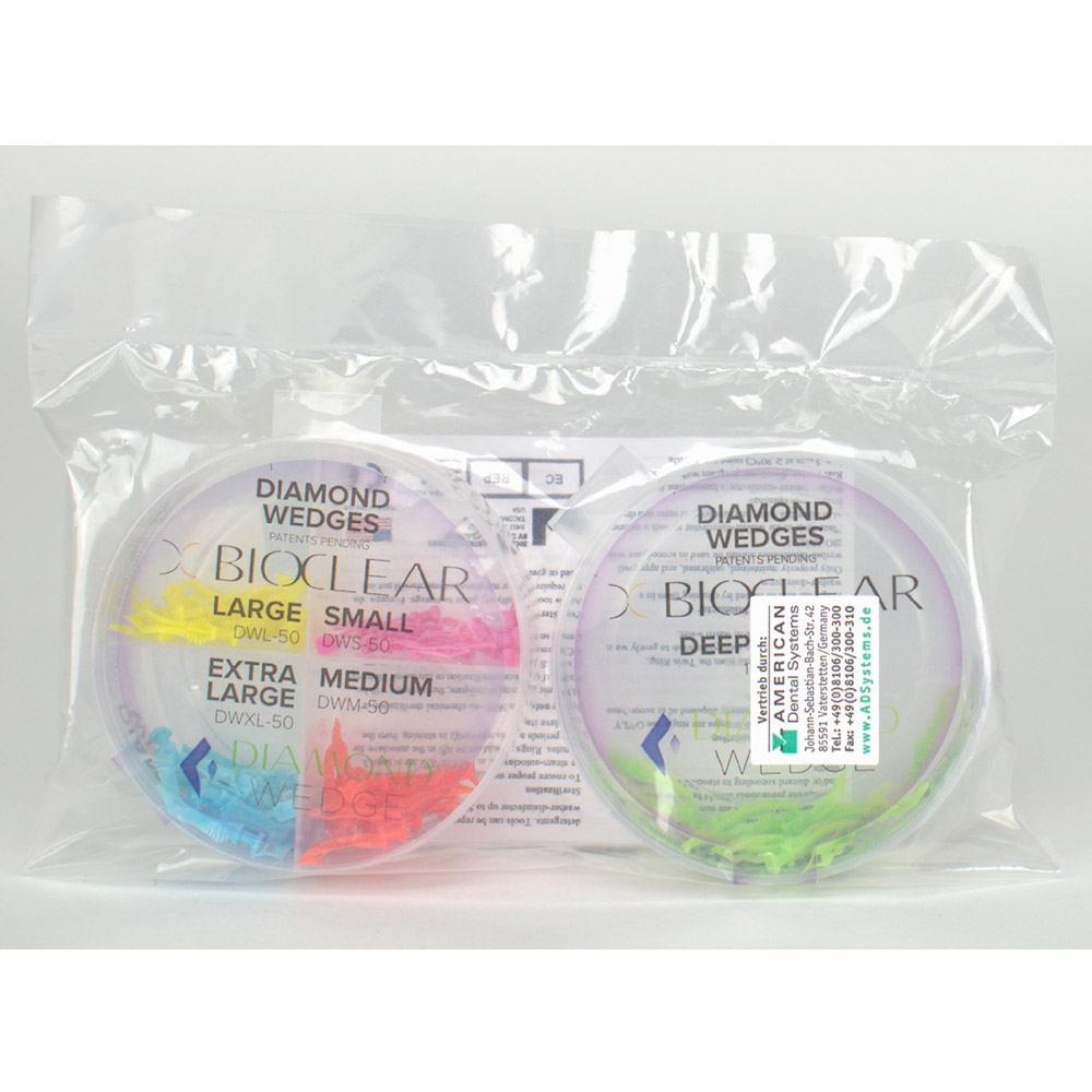 Bioclear Diamond Wedge, 80 stuk sortiert