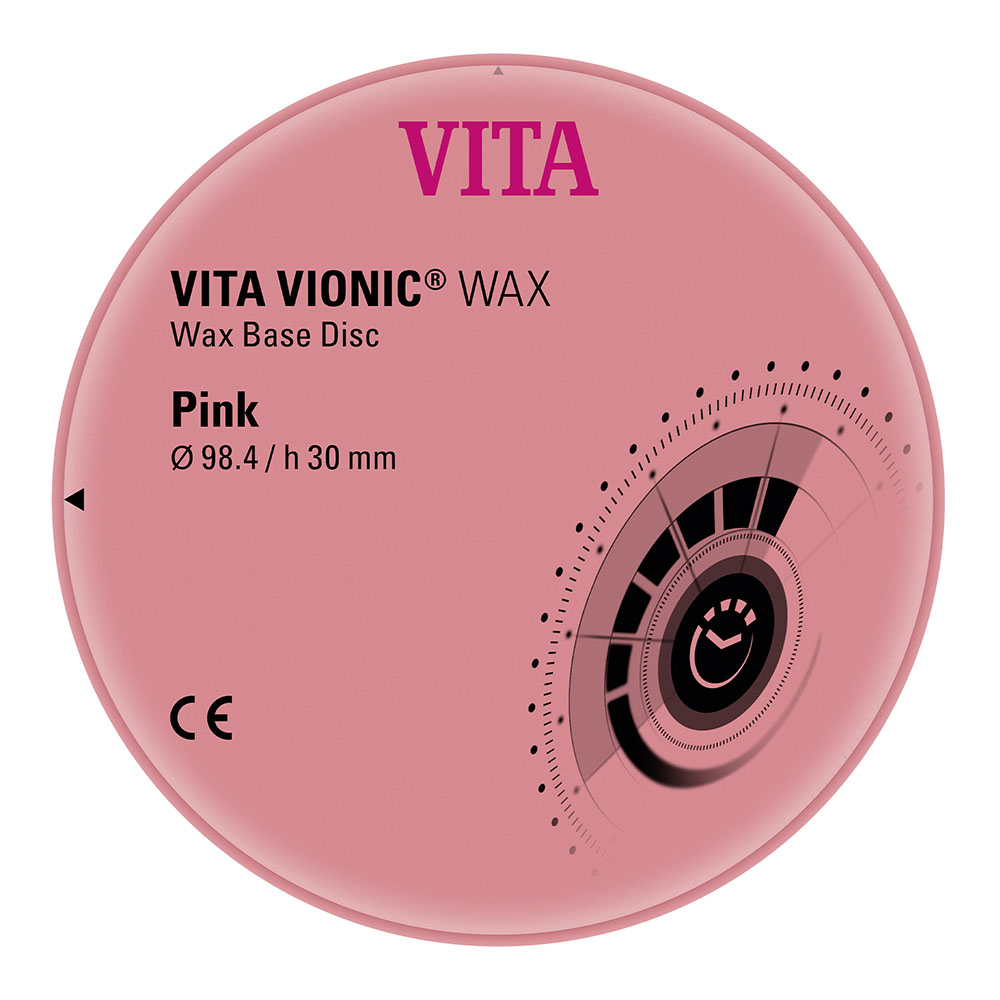 VITA Vionic Wax Disc 98,4 x 30 mm roze, stuk