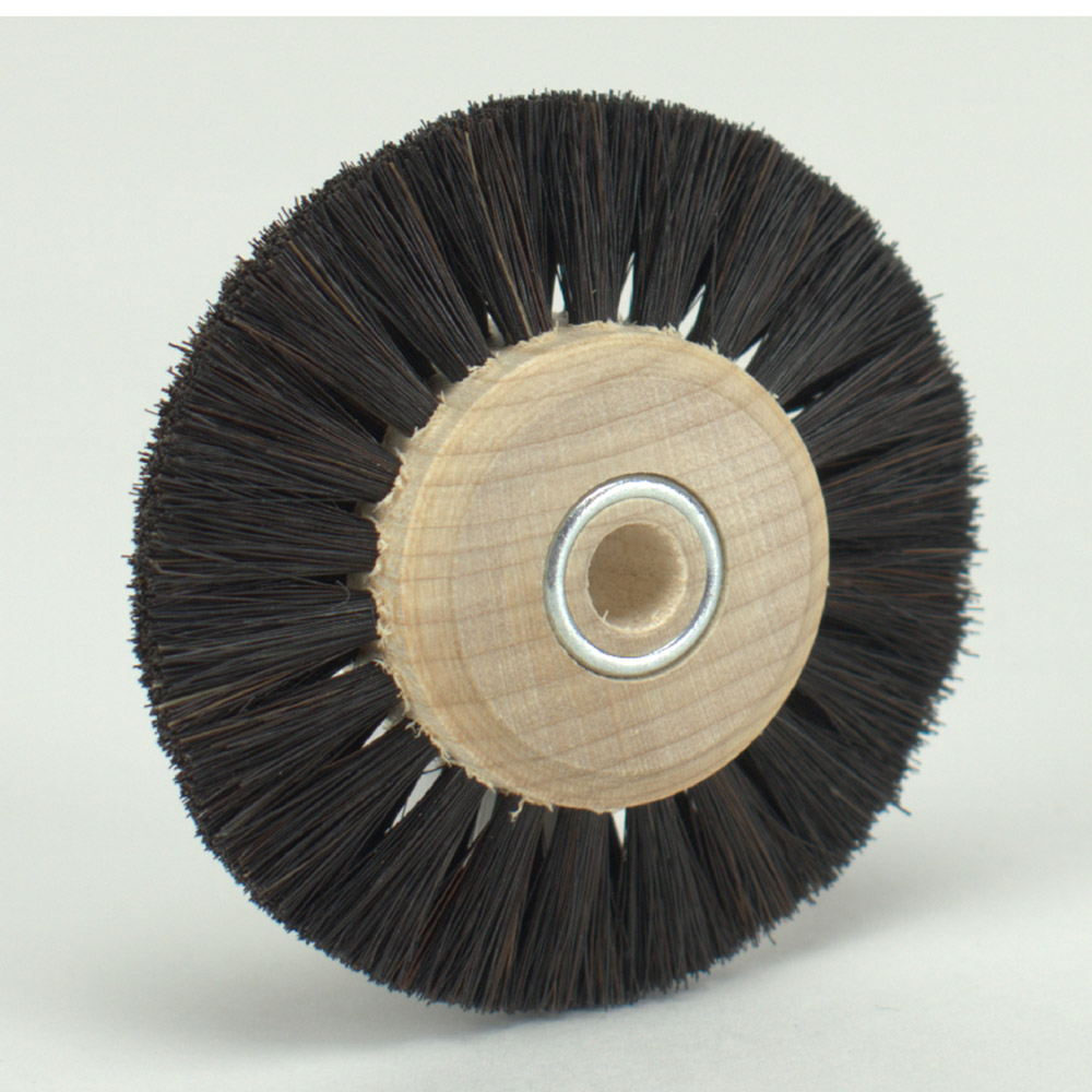 Polijstborstel paardenhaar, houten kern, spits, 2/Ø28/55 mm, stuk