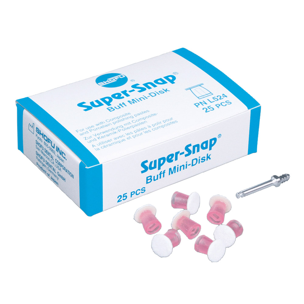Super-Snap Buff Disk met 1 Mandrell, Verpakking