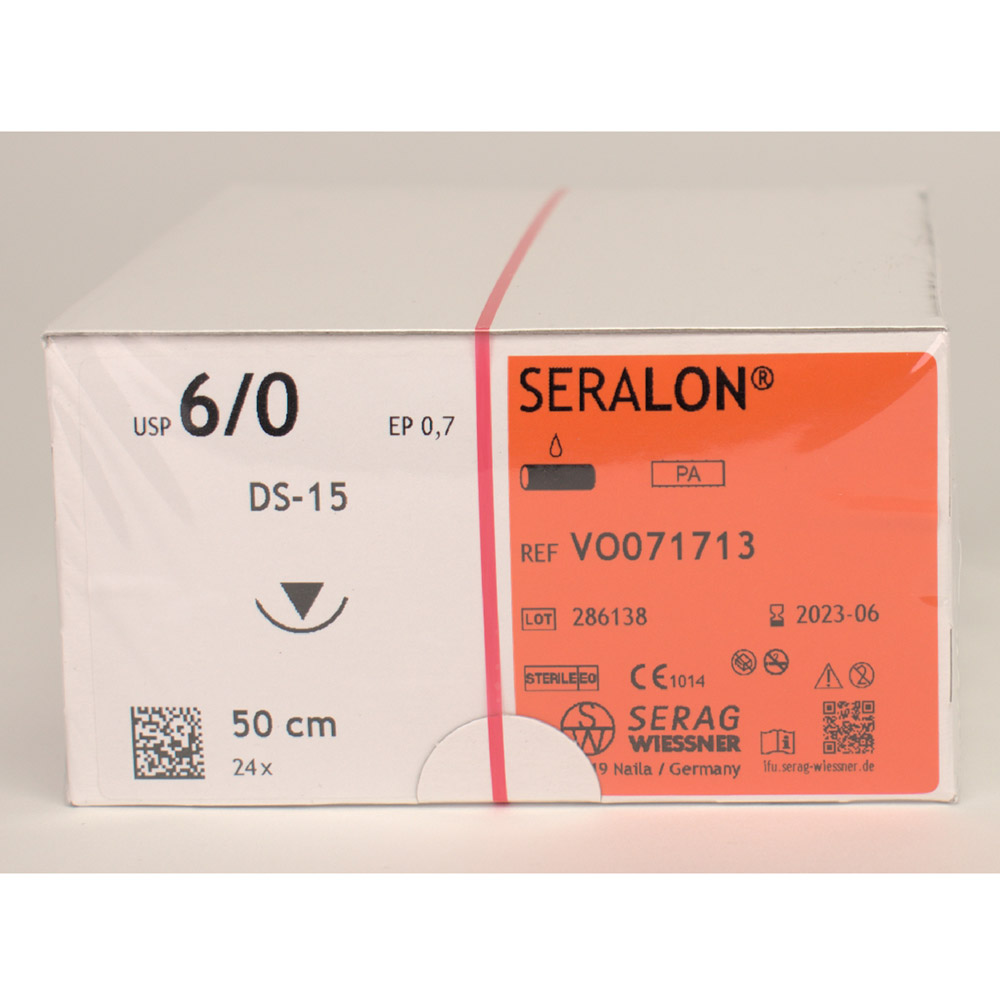 Seralon blauw DS-15 6/0-EP0,7, 24 stuks