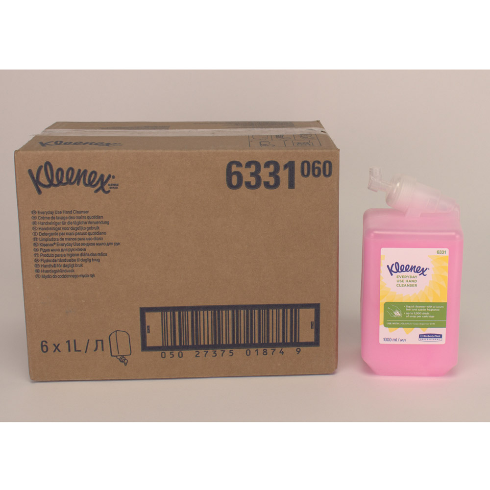 Kleenex waslotion roze geparfumeerd, 6 x 1 L