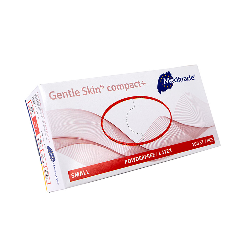 Gentle Skin Compact+ handschoenen poedervrij maat S, 100 stuks