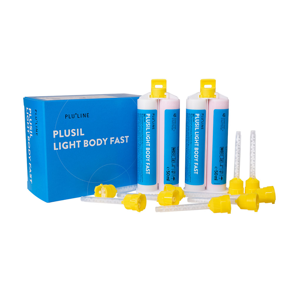 Plusil Light Body Fast A-silicon, verpakking van 2 x 50 ml