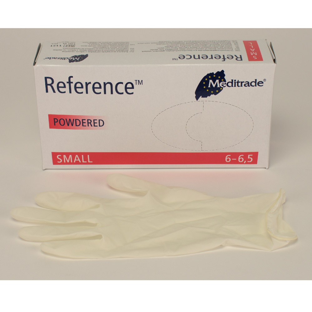 Reference Latex Handschoenen onsteriel gepoederd Gr. S, 100 stuks
