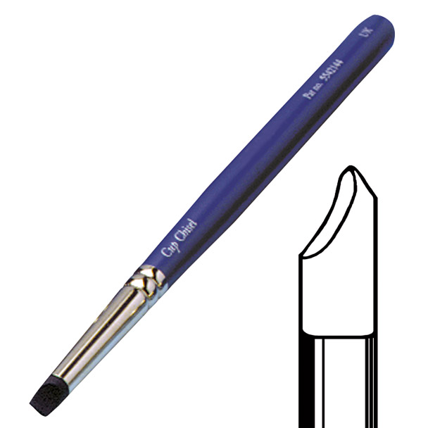 Silicon Brush Modelleringinstrument Cup-Chisel zwart, stuk